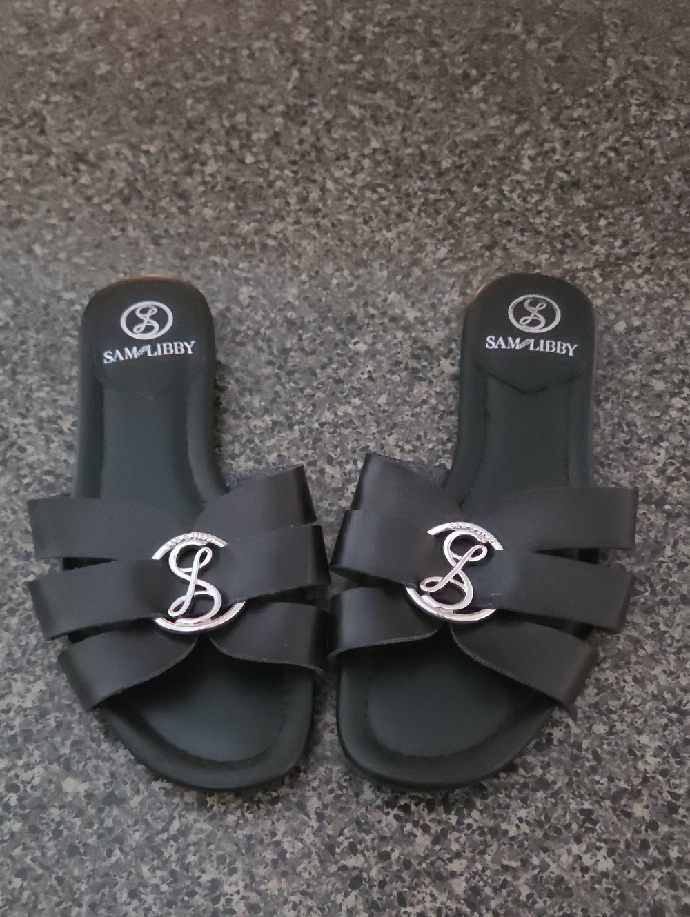 Sam And libby Black Women's Slide Sandals
